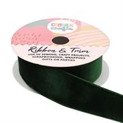 Velvet Ribbon 22mm x 2m Emerald Green